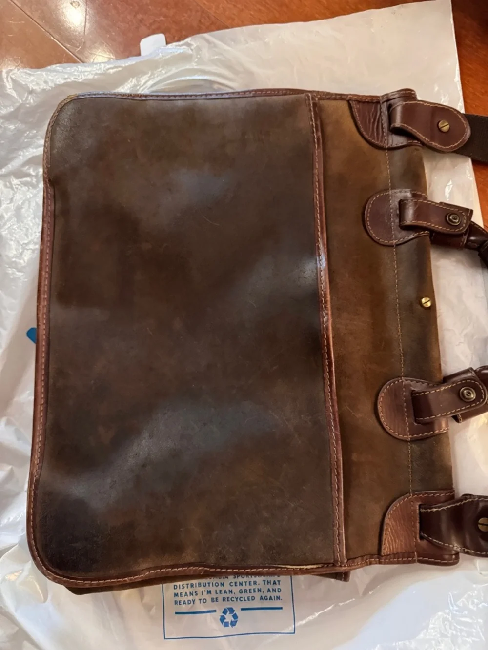 Baron vintage Classic Brown Leather Messenger Bag for Men